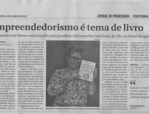 Empreendedorismo é tema de Livro